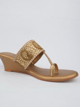 Sunehri Adaah - Antique Wedge Heel Kolhapuri